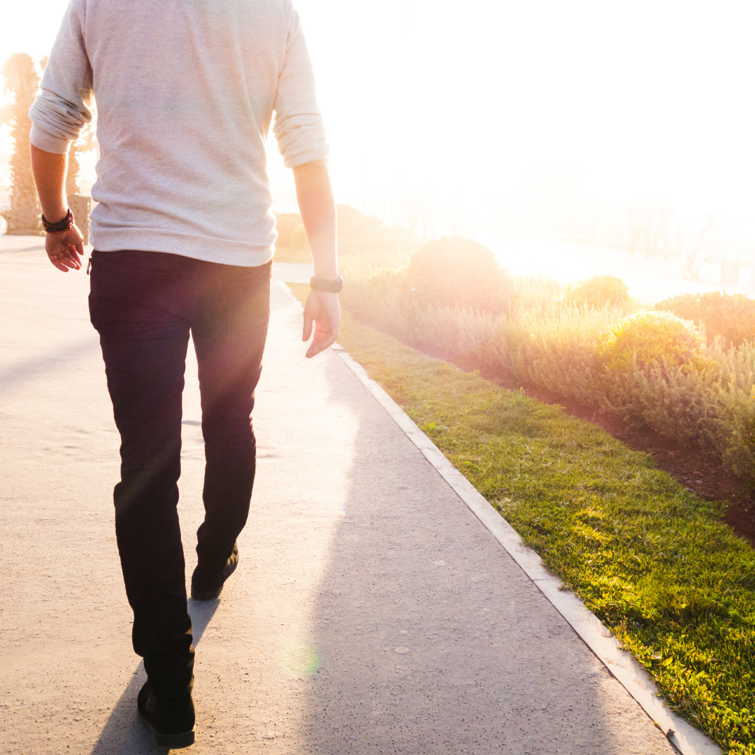 Young male walking, Young Male Residential Treatment 